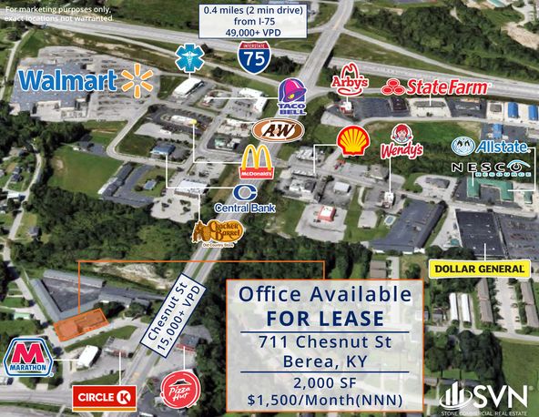 Office Space for Lease in Berea KY: 711 Chestnut, Richmond, KY 40476